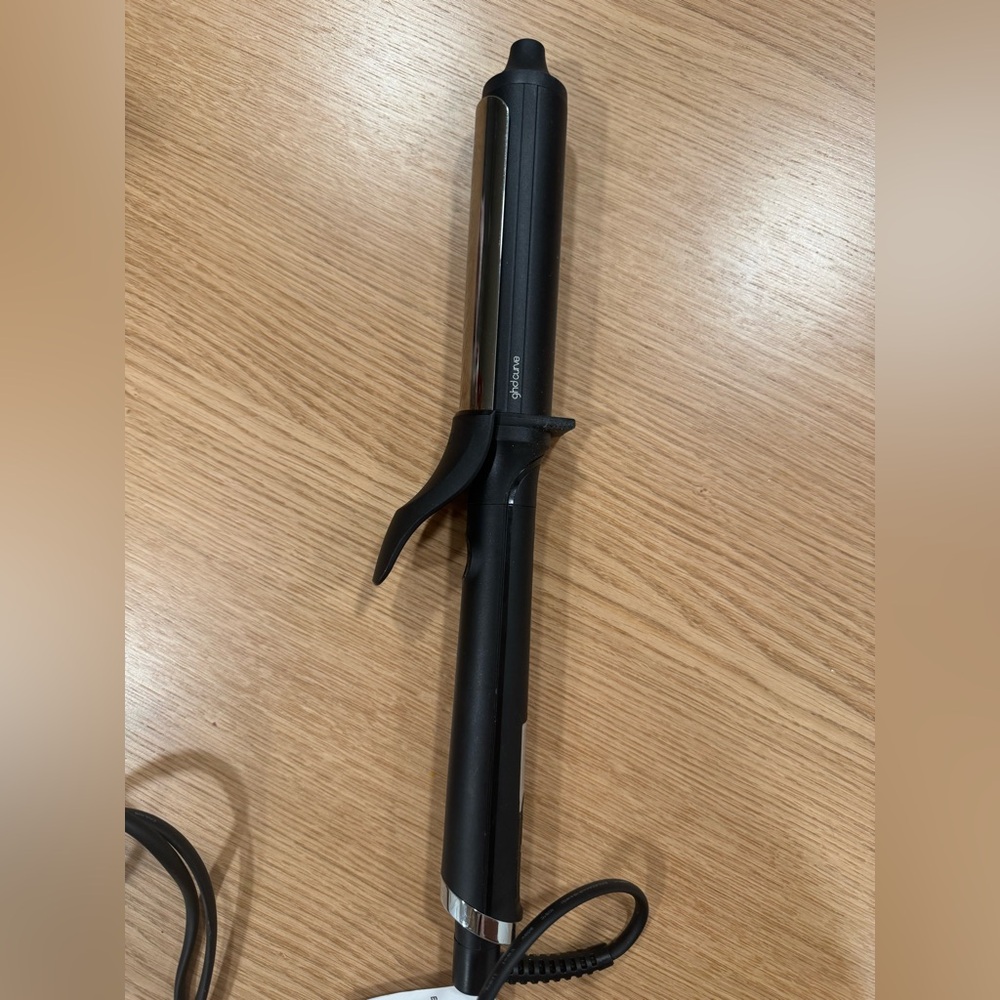 ghd black and silver curling wand